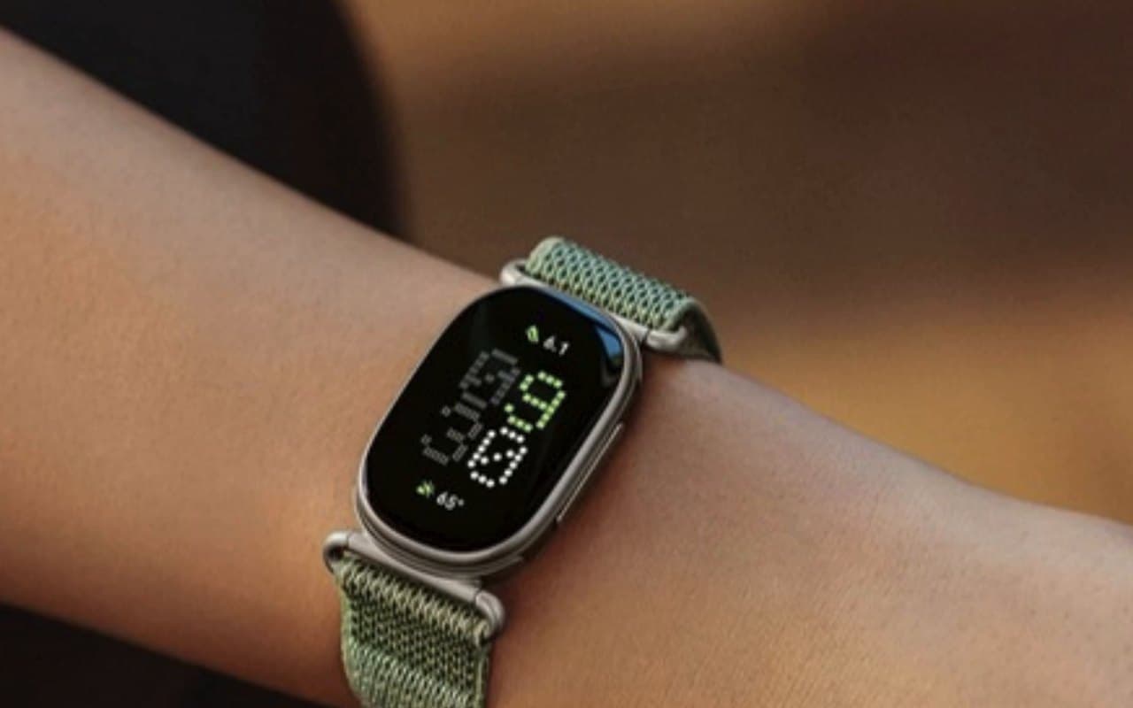 Google Fitbit Edge fitness tracker on a wrist