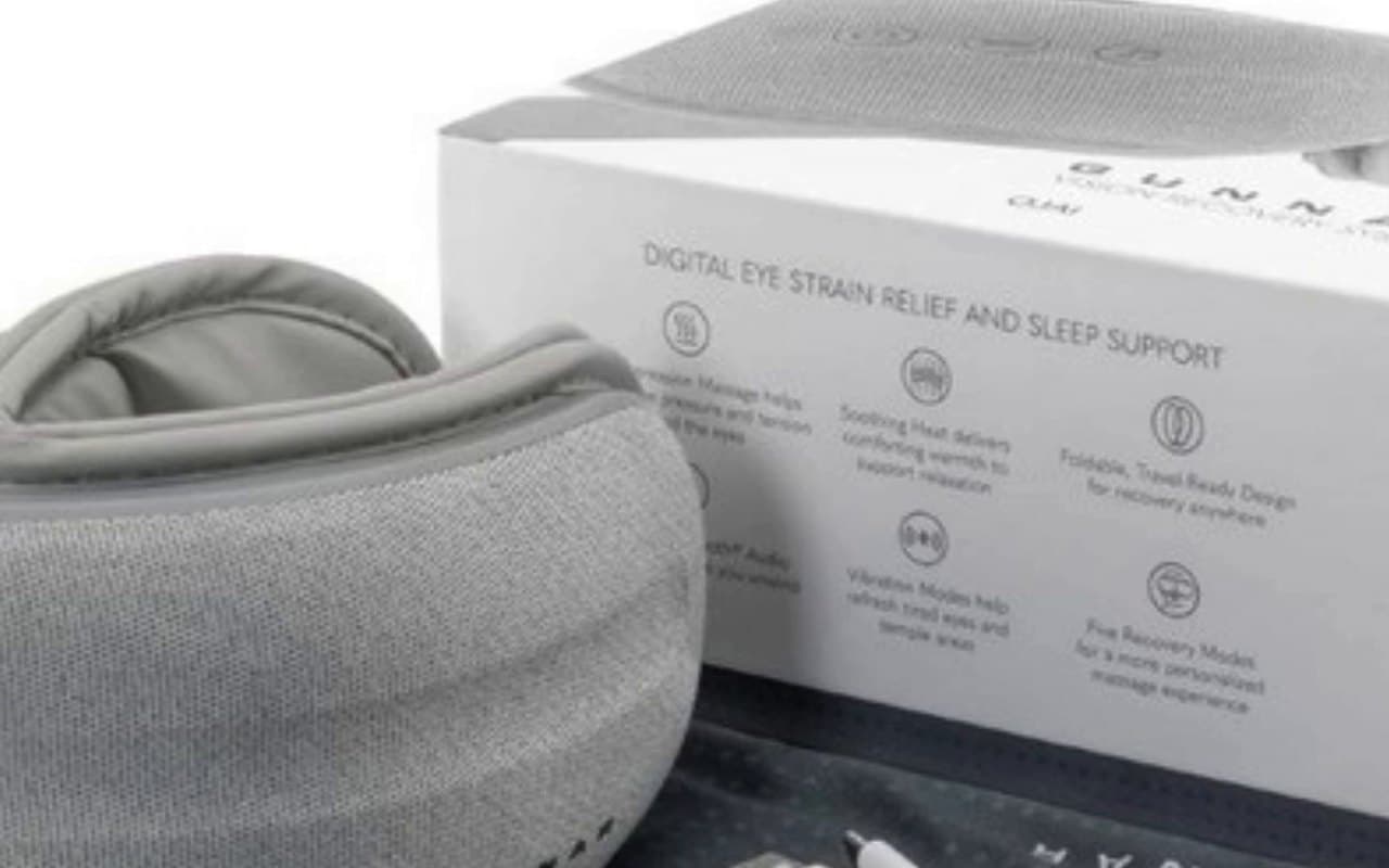 GUNNAR Ojai vision recovery mask with its box