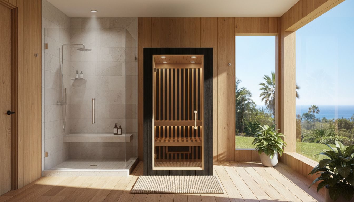 SaunaCloud Atlas One red light infrared sauna